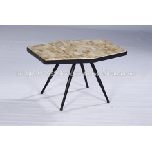 Natur Holz und Metall Beine Wohnzimmer Industrial Couchtisch